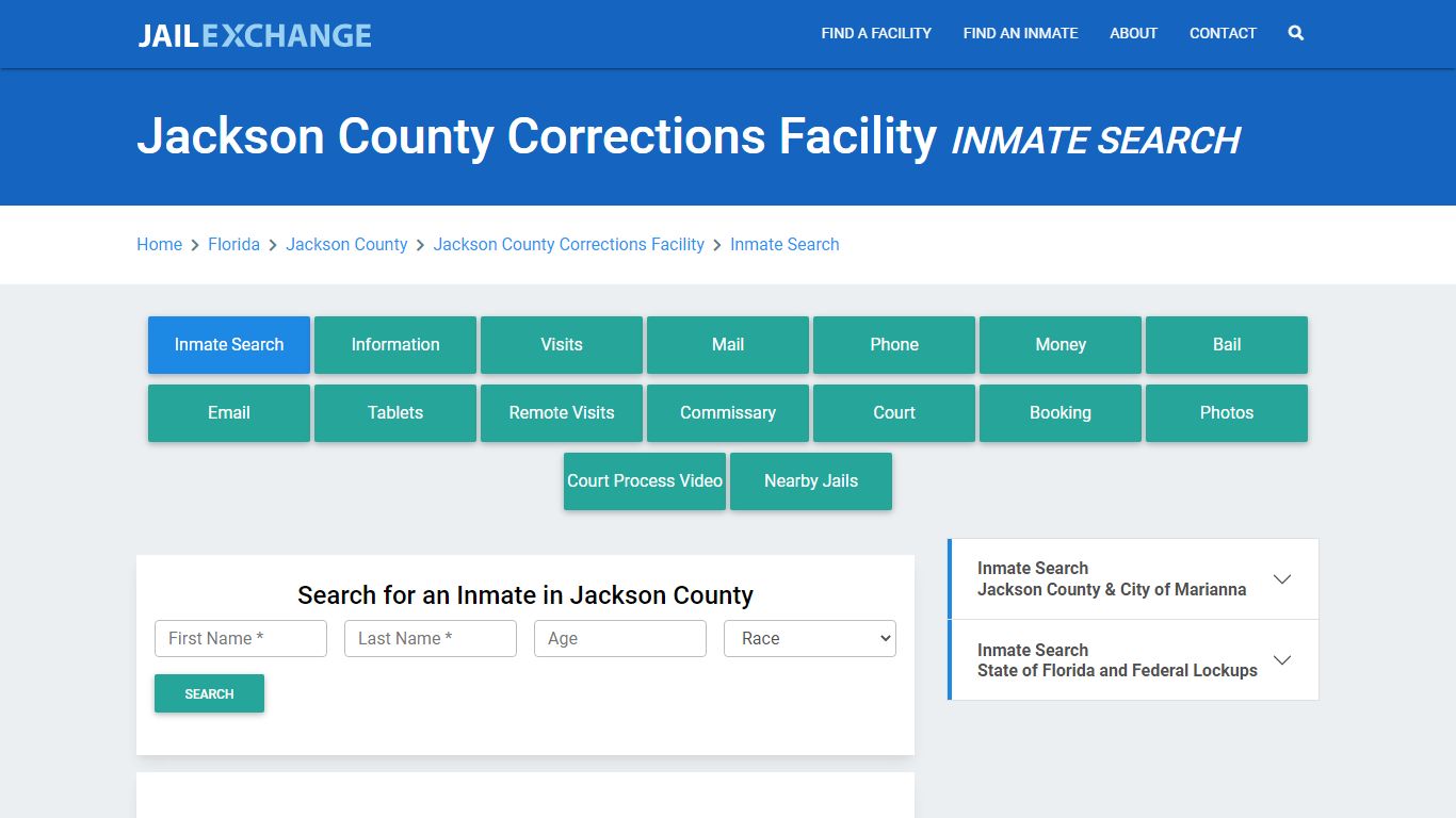 Jackson County Corrections Facility Inmate Search - Jail Exchange