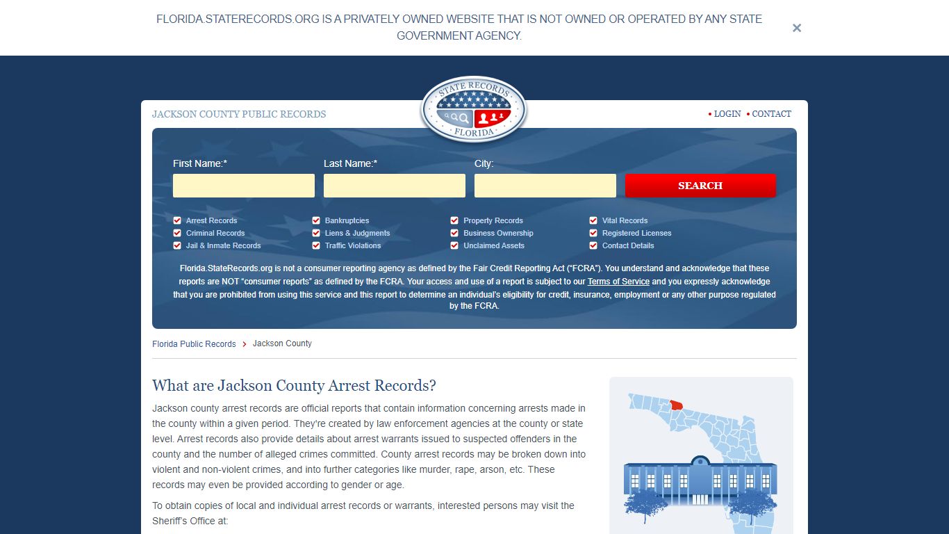 JACKSON COUNTY PUBLIC RECORDS - Florida State Records